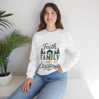 Faith Family Christmas Sweatshirt