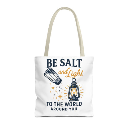 "Be Salt and Light" - Inspirational Tote Bag- Eco-Friendly Canvas, Perfect Gift for Graduations, Birthdays, or Everyday Use