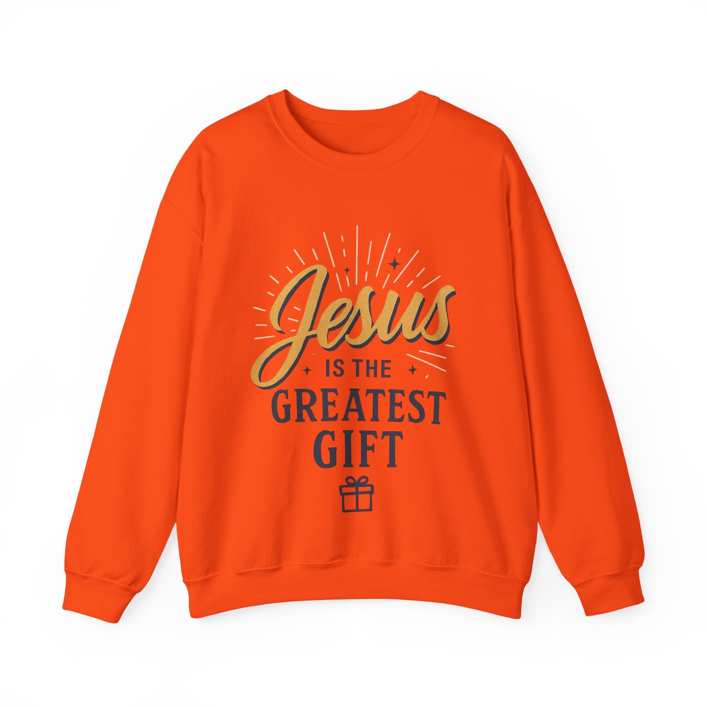 "Jesus is the Greatest Gift" - Crewneck Sweatshirt - Unisex Christian Apparel