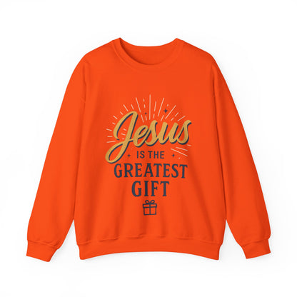 "Jesus is the Greatest Gift" - Crewneck Sweatshirt - Unisex Christian Apparel