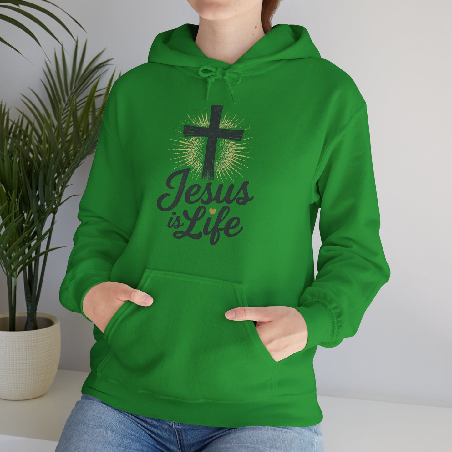 Jesus is Life" - Unisex Hoody - Comfortable & Inspirational Sweatshirt