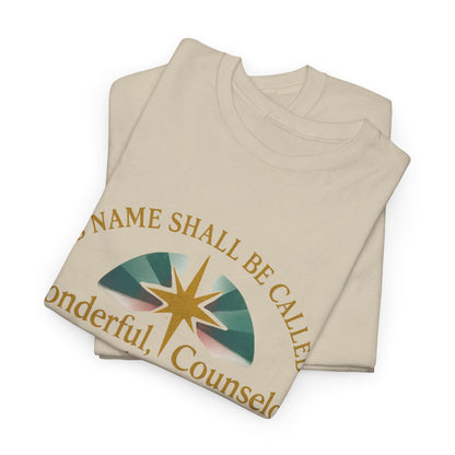 Christian Inspirational Unisex Tee - 'His Name Shall Be Called' Isaiah 9:6