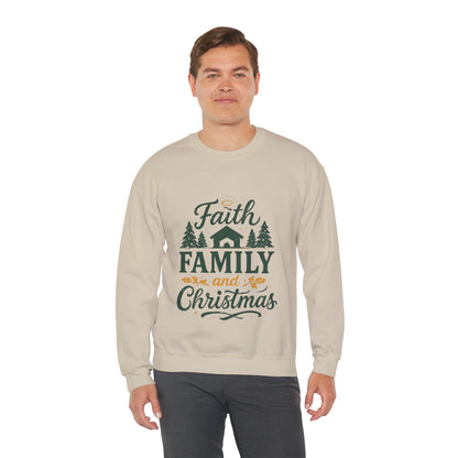 Faith Family Christmas Sweatshirt