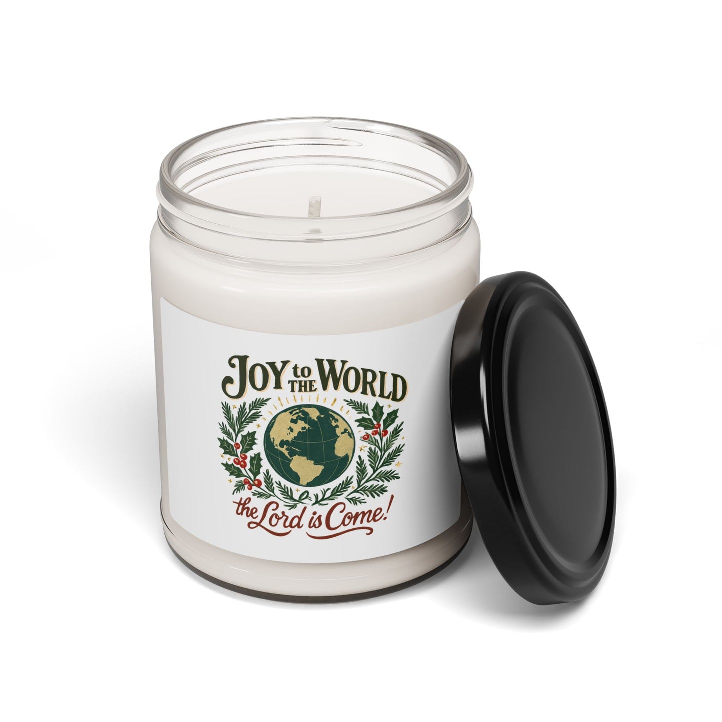 "Joy to the World" - Scented Soy Candle, Christmas Gift, Home Fragrance, Holiday Decor, Eco-Friendly Candle, Relaxation Gift