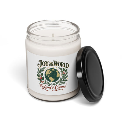 "Joy to the World" - Scented Soy Candle, Christmas Gift, Home Fragrance, Holiday Decor, Eco-Friendly Candle, Relaxation Gift