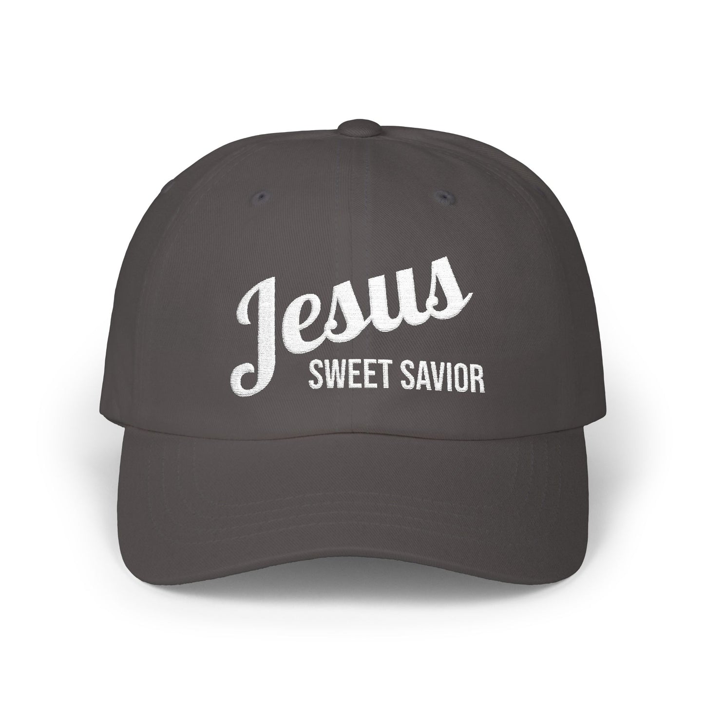 "Jesus Sweet Savior" - Faith-Inspired Classic Dad Cap Gift for Dads, Casual Wear, Summer Outings, Spiritual Gifts