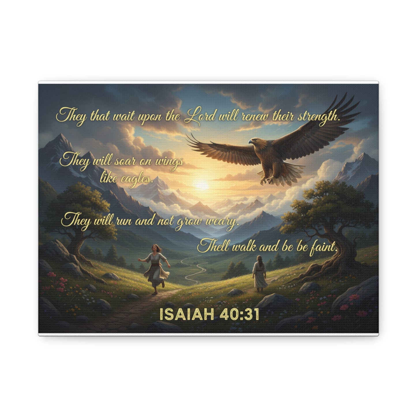 Isaiah 40:31 - Wall Art Canvas Print