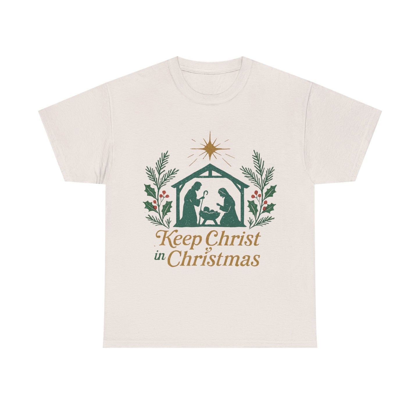 Keep Christ in Christmas Unisex Heavy Cotton Tee