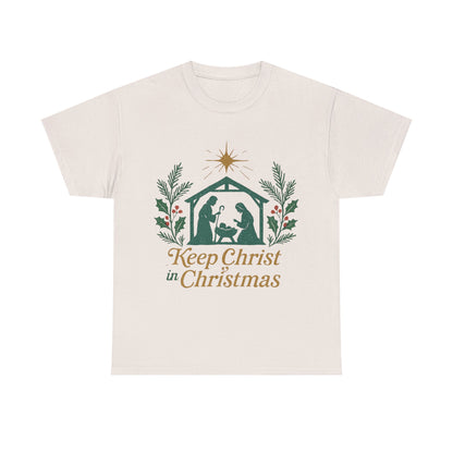 Keep Christ in Christmas Unisex Heavy Cotton Tee
