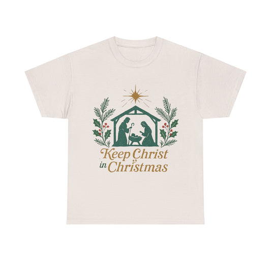Keep Christ in Christmas Unisex Heavy Cotton Tee