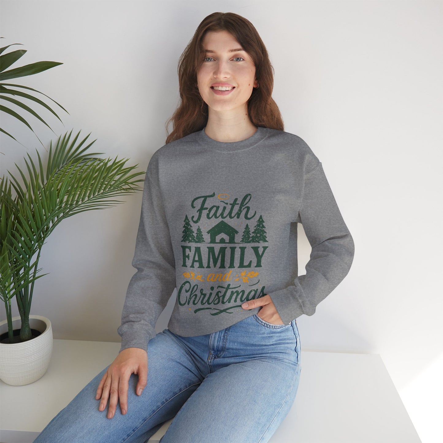Faith Family Christmas Sweatshirt