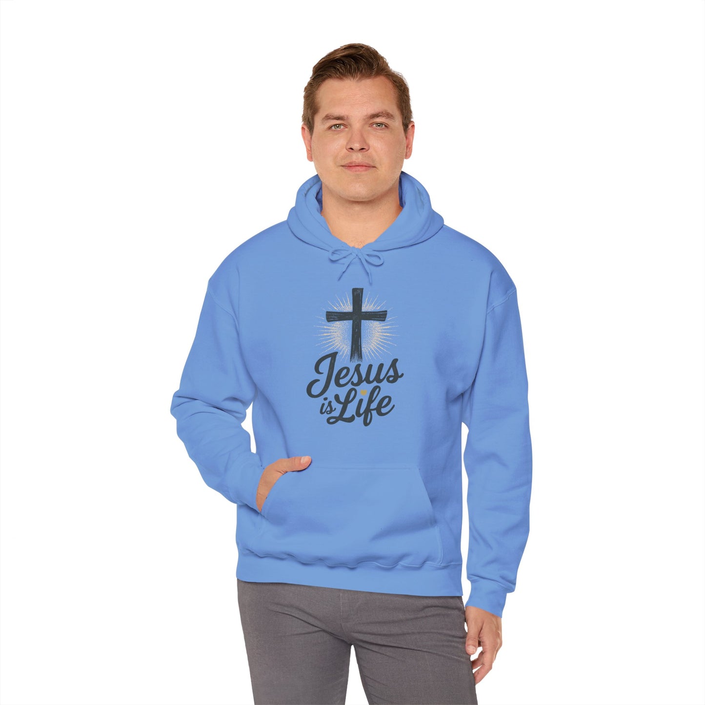 Jesus is Life" - Unisex Hoody - Comfortable & Inspirational Sweatshirt
