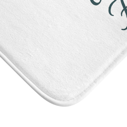 Spiritual Bath Mat with Inspirational Quote, Cleansed by His Grace, Faith Home Decor, Bathroom Accessory, Relaxing Gift