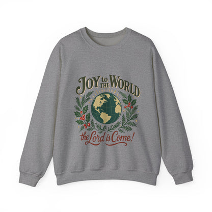 "Joy to the World, the Lord is Come" - Unisex Heavy Blend™ Crewneck Sweatshirt