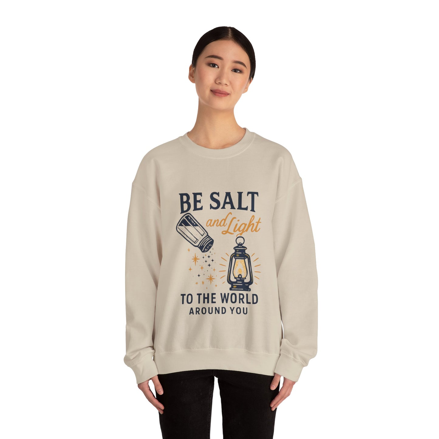"Be Salt and Light to the World" - Unisex Heavy Blend™ Crewneck Sweatshirt