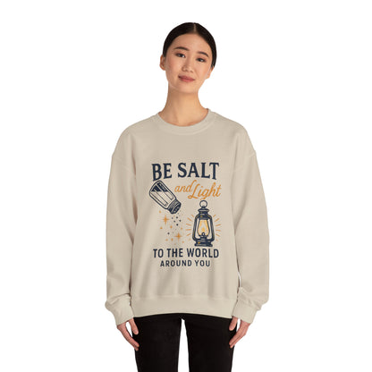 "Be Salt and Light to the World" - Unisex Heavy Blend™ Crewneck Sweatshirt