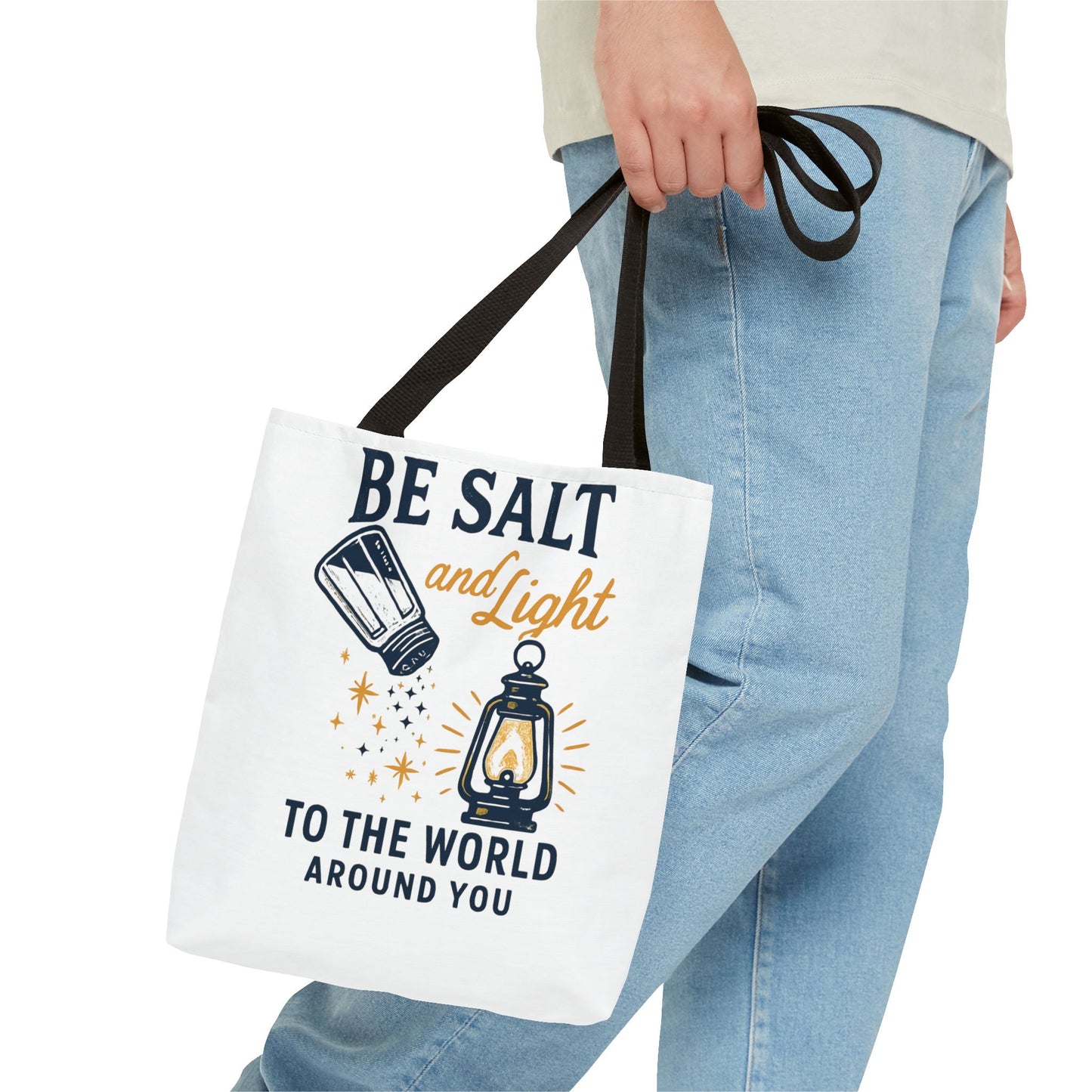 "Be Salt and Light" - Inspirational Tote Bag- Eco-Friendly Canvas, Perfect Gift for Graduations, Birthdays, or Everyday Use