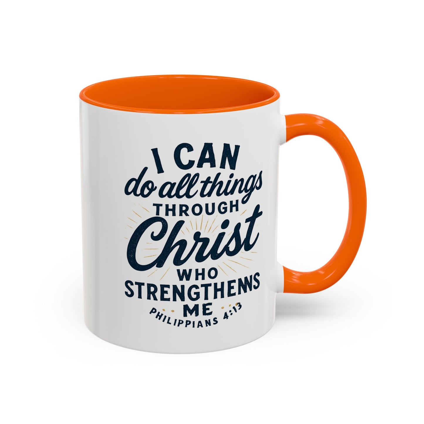 "I Can Do All Things Through Christ" - Inspirational Christian Coffee Mug