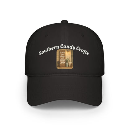 Southern Candy Crafts Low Profile Baseball Cap, Casual Hat, Gift for Candy Lovers, Everyday Style, Outdoor Accessory