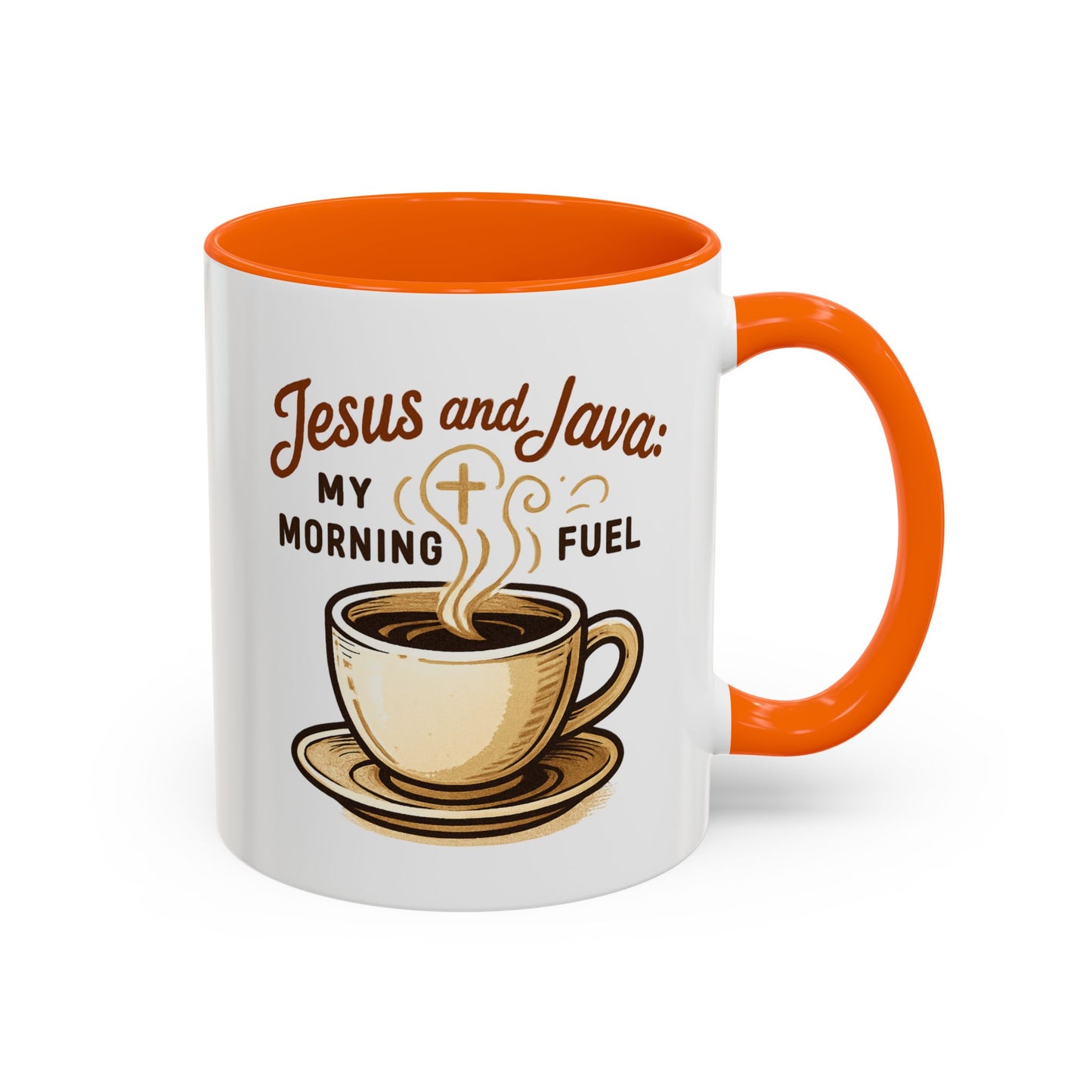 Faith & Coffee Mug: "Jesus and Java" Morning Fuel, Thank You Gift, Christian Coffee Lovers, Religious Kitchen Decor, Inspirational Drinkware
