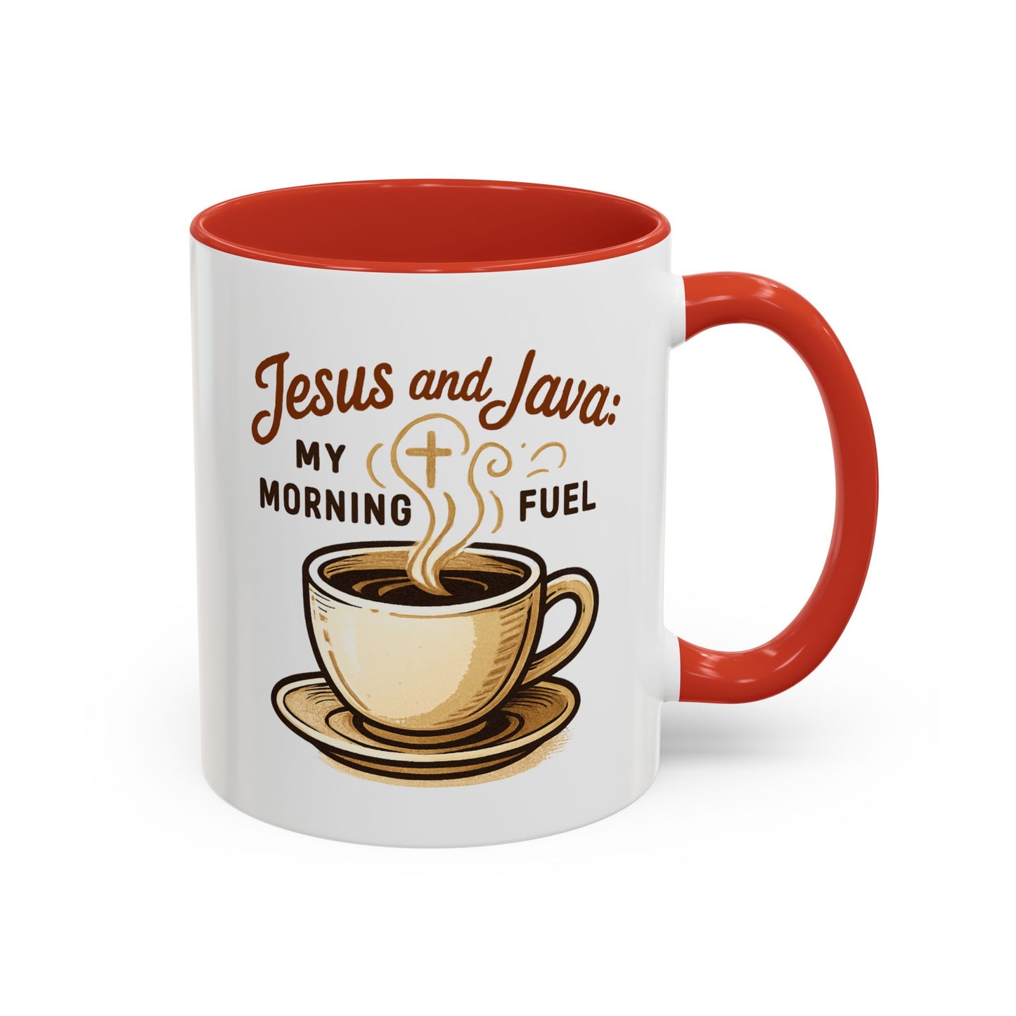 Faith & Coffee Mug: "Jesus and Java" Morning Fuel, Thank You Gift, Christian Coffee Lovers, Religious Kitchen Decor, Inspirational Drinkware