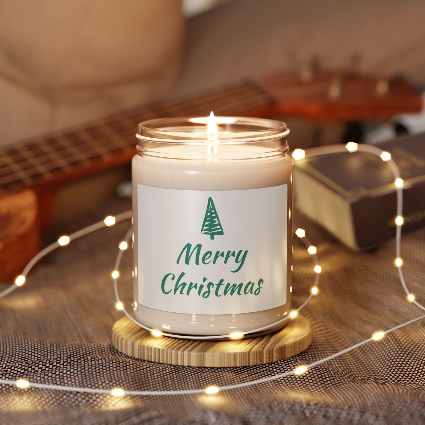 "Merry Christmas" Scented Soy Candle | Holiday Gift, Home Décor, Aromatherapy, Relaxation, Eco-Friendly