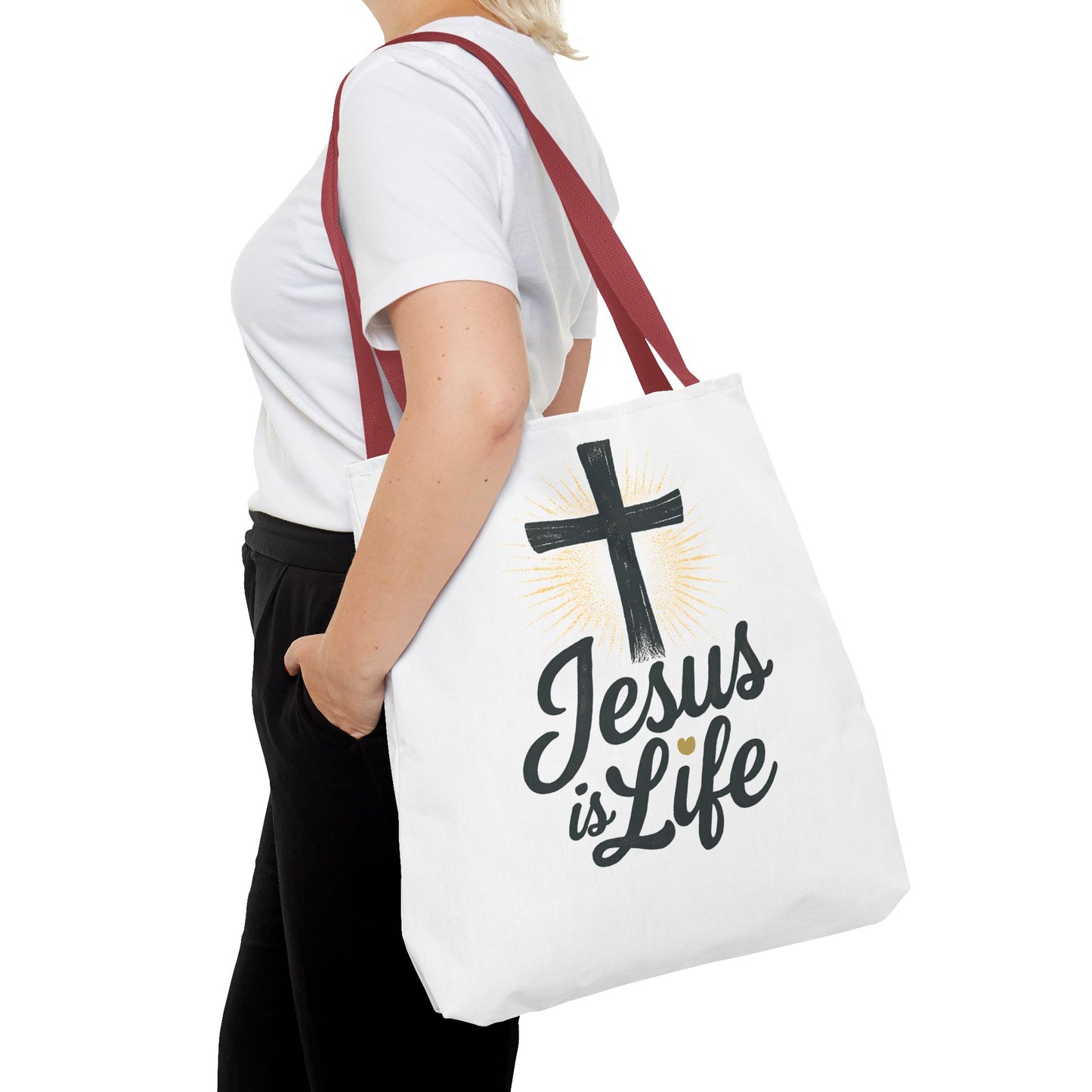 Inspirational Jesus Tote Bag - Faith-Based Carry All