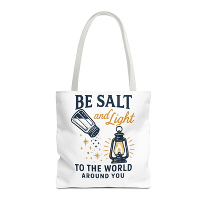 "Be Salt and Light" - Inspirational Tote Bag- Eco-Friendly Canvas, Perfect Gift for Graduations, Birthdays, or Everyday Use