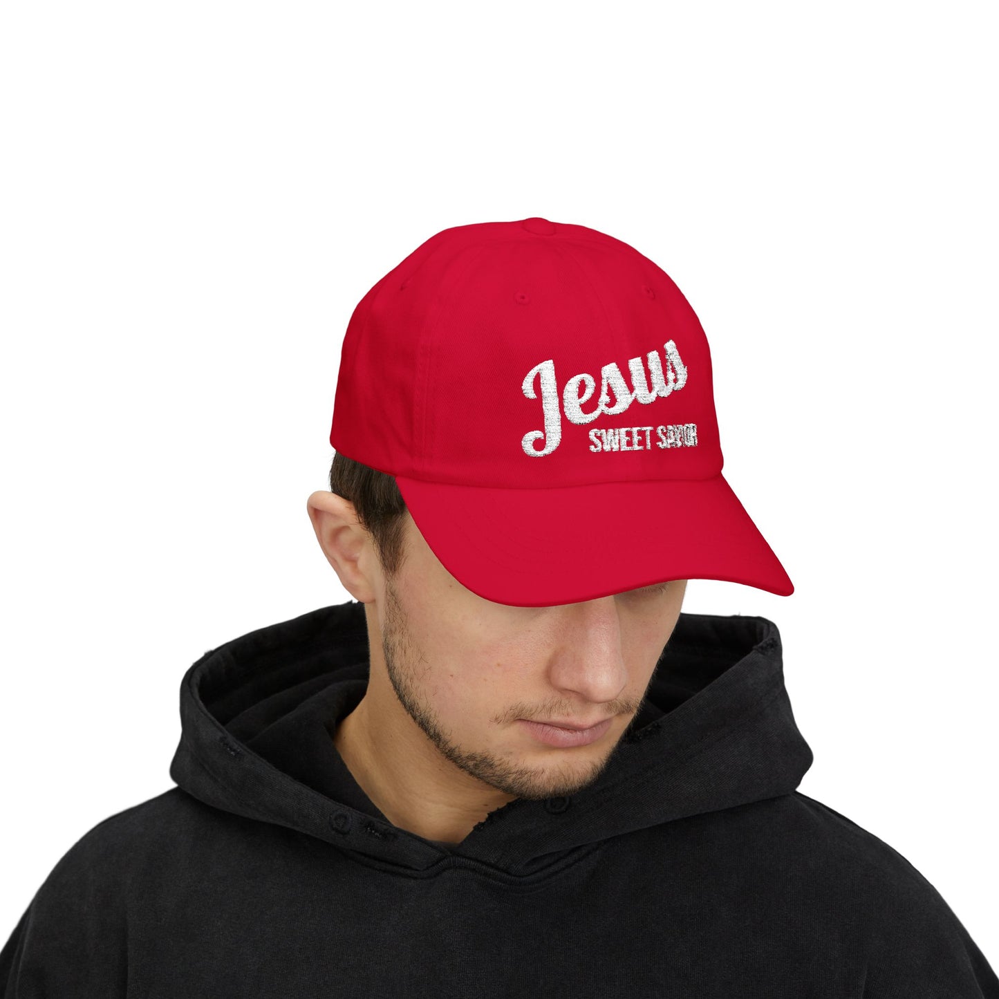 "Jesus Sweet Savior" - Faith-Inspired Classic Dad Cap Gift for Dads, Casual Wear, Summer Outings, Spiritual Gifts