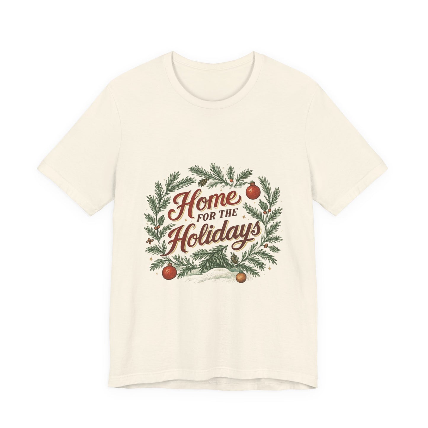 "Home for the Holidays" Unisex Jersey Short Sleeve Tee