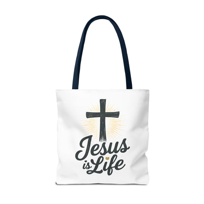 Inspirational Jesus Tote Bag - Faith-Based Carry All