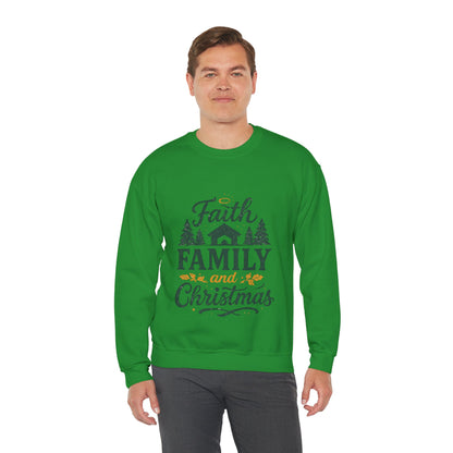 Faith Family Christmas Sweatshirt