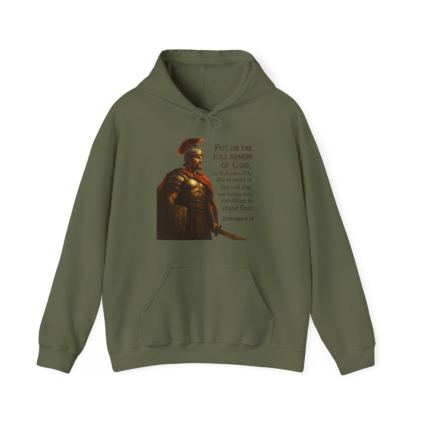 "Put on the full armor of God" - Christian Hoodie - Unisex Sweatshirt