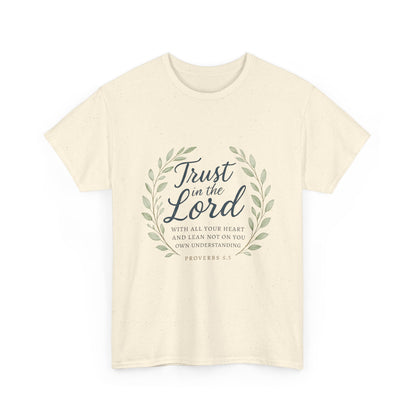 " Trust in the Lord" - Faith-Inspired Unisex Tee - Comfortable Cotton Shirt, Everyday Wear
