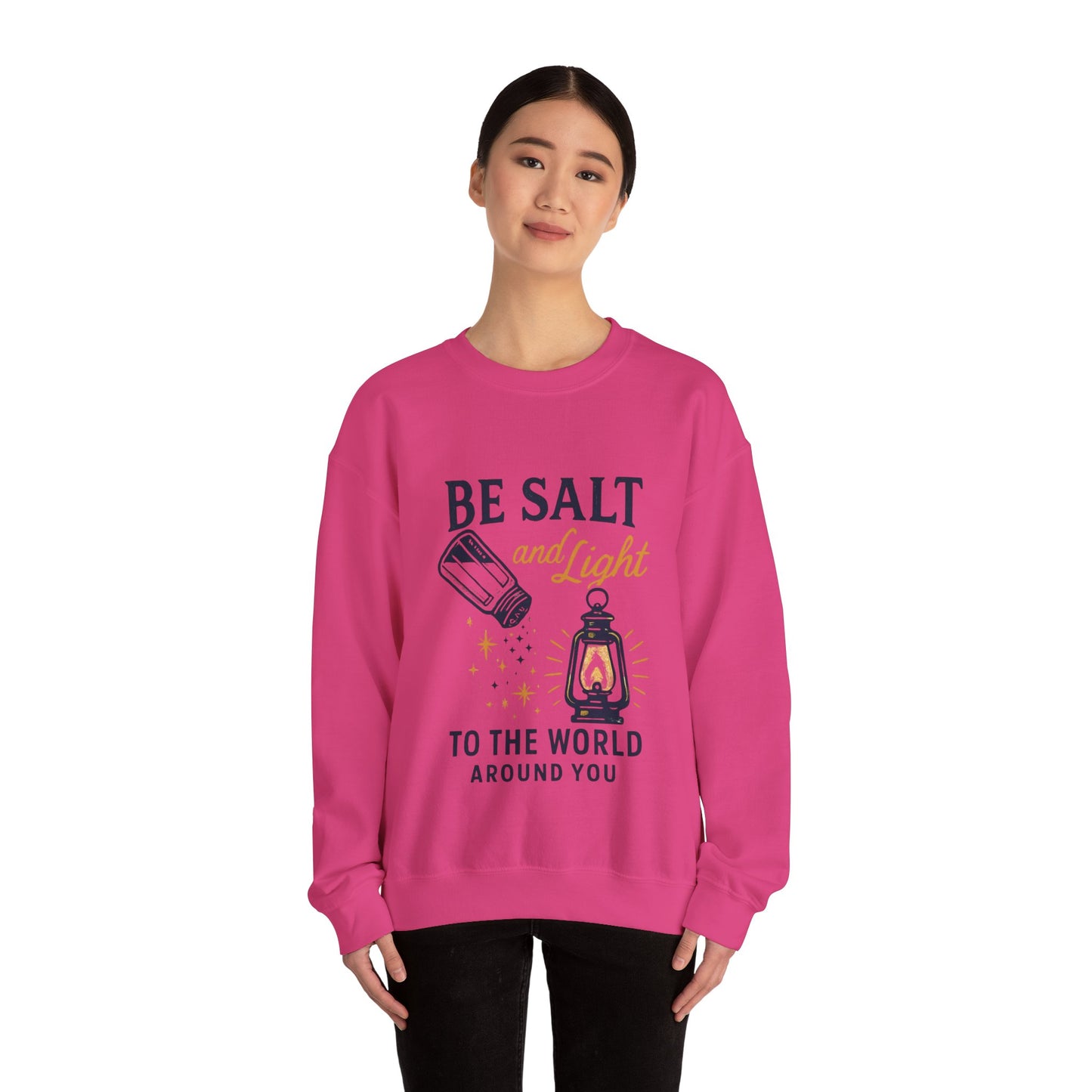 "Be Salt and Light to the World" - Unisex Heavy Blend™ Crewneck Sweatshirt