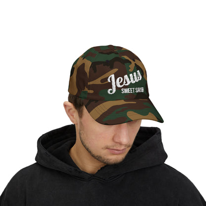 "Jesus Sweet Savior" - Faith-Inspired Classic Dad Cap Gift for Dads, Casual Wear, Summer Outings, Spiritual Gifts