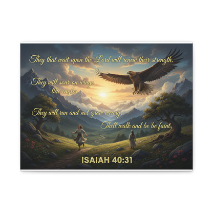 Isaiah 40:31 - Wall Art Canvas Print