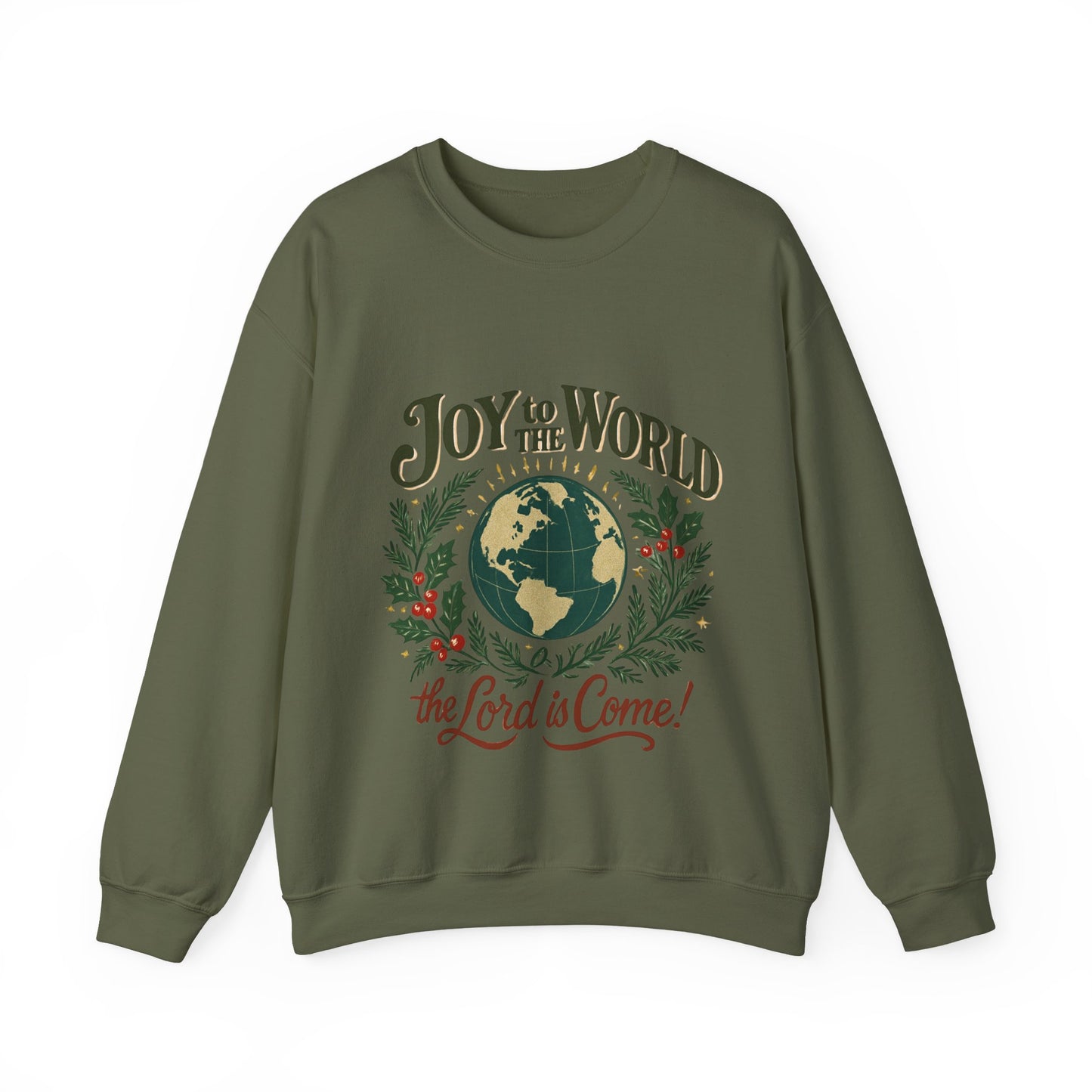 "Joy to the World, the Lord is Come" - Unisex Heavy Blend™ Crewneck Sweatshirt