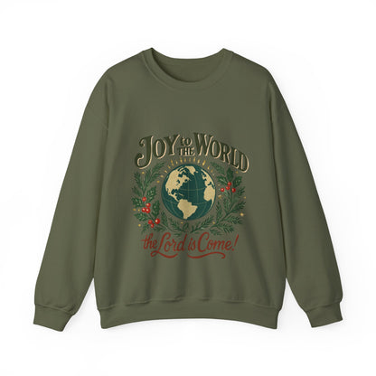 "Joy to the World, the Lord is Come" - Unisex Heavy Blend™ Crewneck Sweatshirt