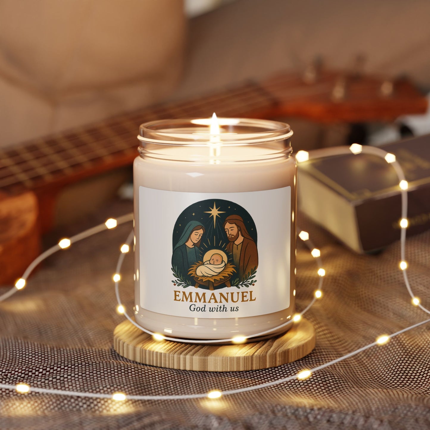 Emmanuel Scented Soy Candle - 9oz | Cozy Holiday Aroma