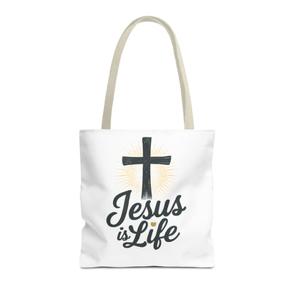 Inspirational Jesus Tote Bag - Faith-Based Carry All