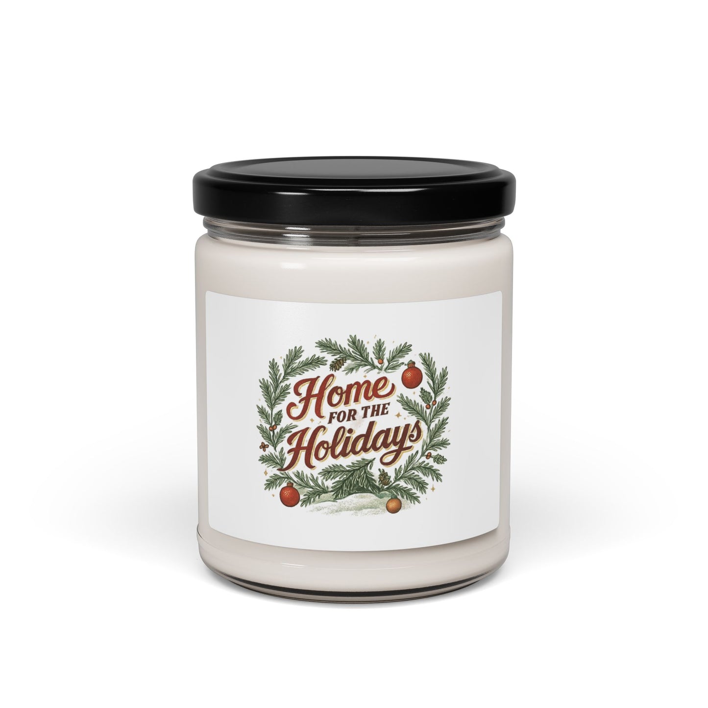 "Home for the Holidays" Scented Soy Candle, Cozy Gift, Holiday Decor, Aromatherapy, Family Gathering