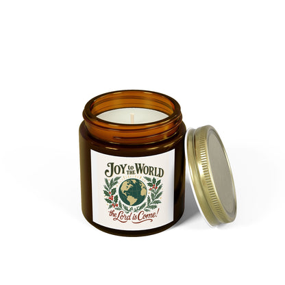 "Joy to the World" - Scented Candles, Coconut Apricot Wax (4oz, 9oz)