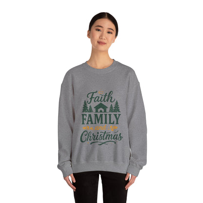 Faith Family Christmas Sweatshirt