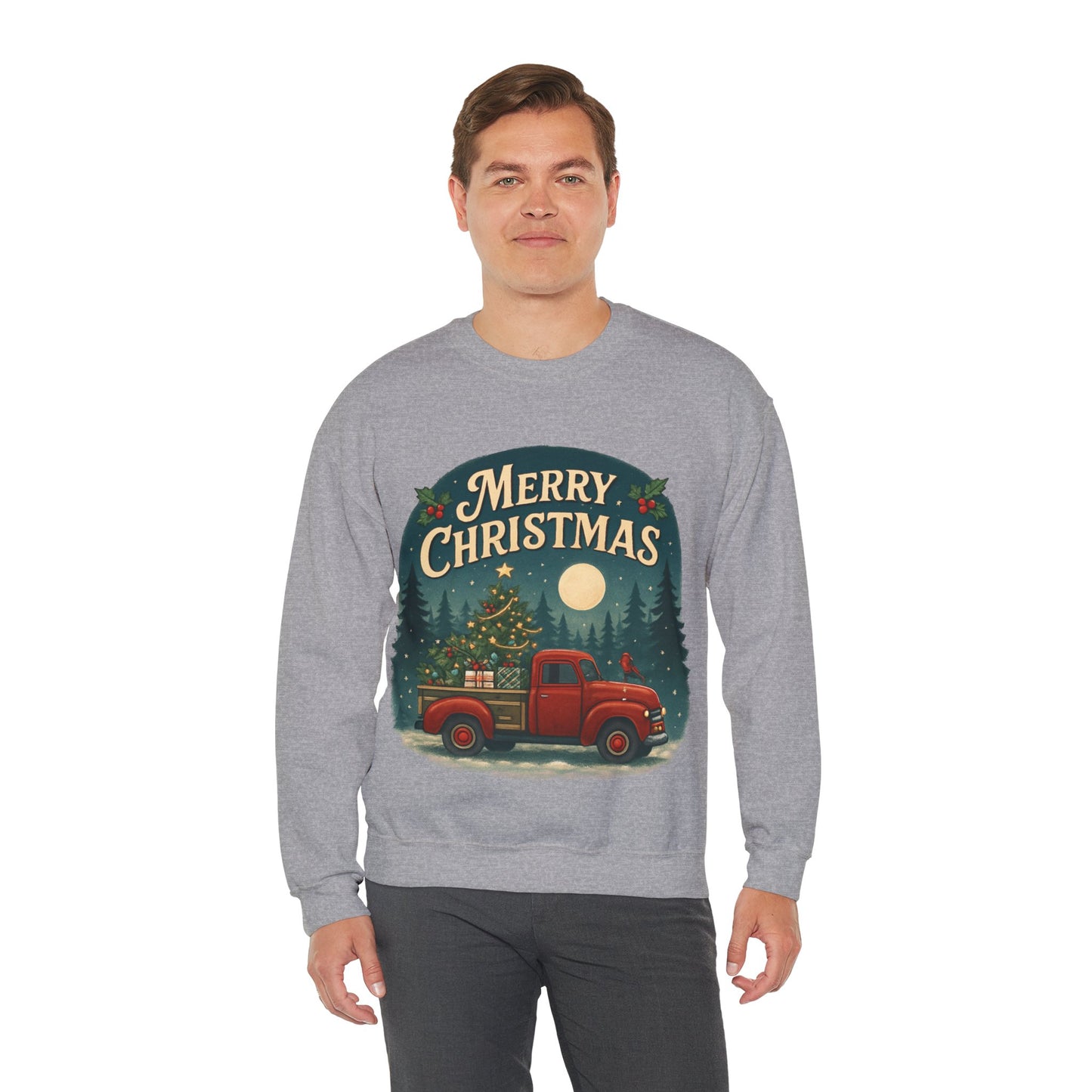 Merry Christmas Truck Sweatshirt