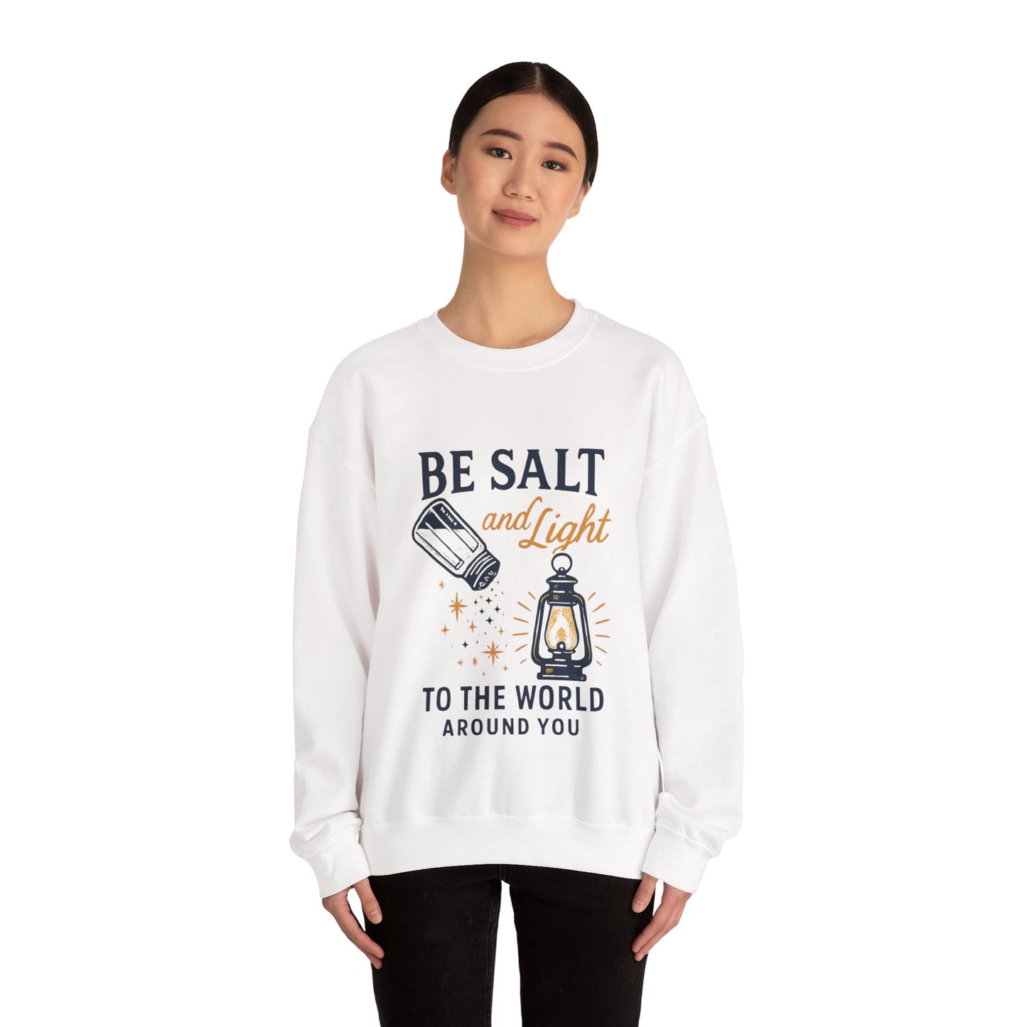 "Be Salt and Light to the World" - Unisex Heavy Blend™ Crewneck Sweatshirt