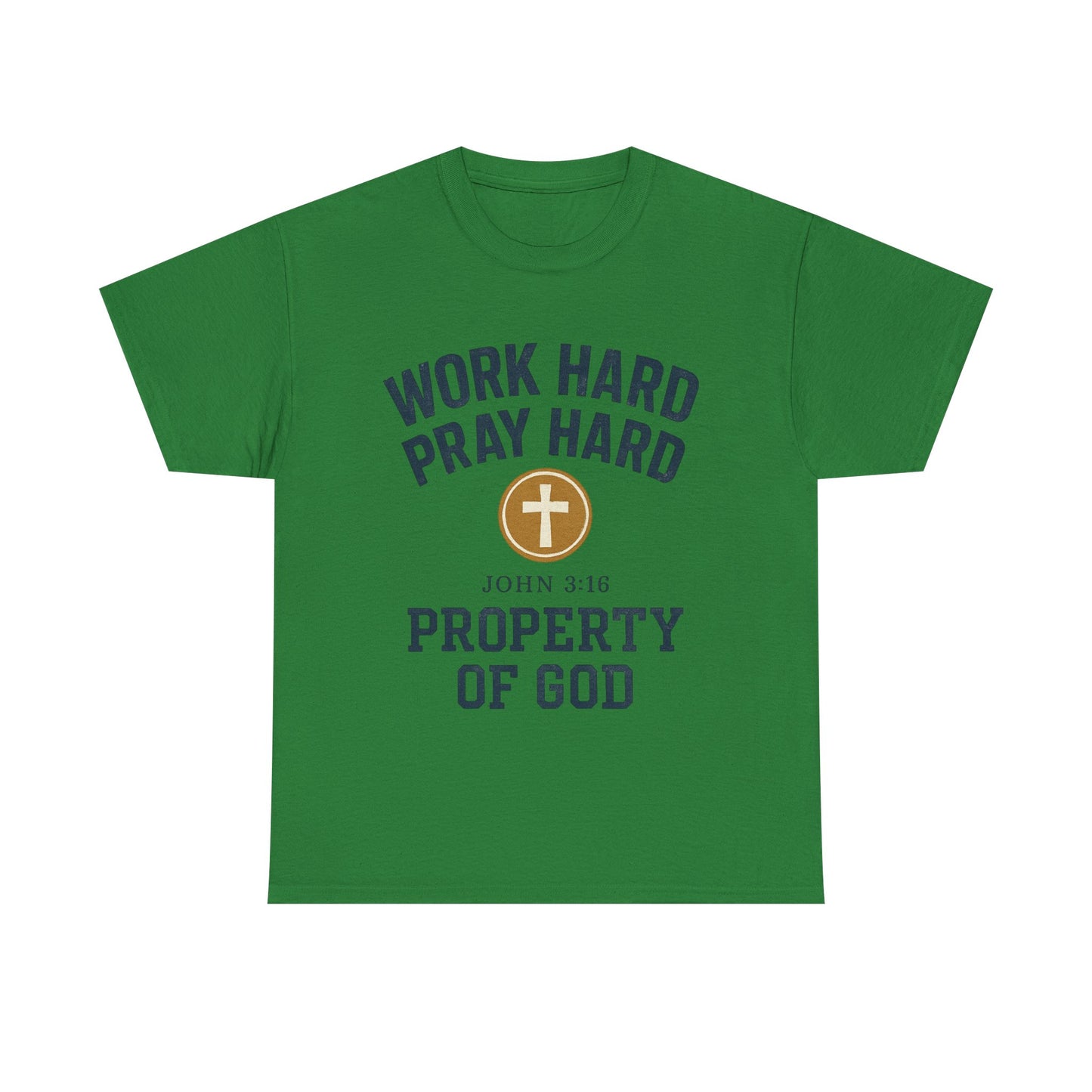 Work Hard Pray Hard Faith-Inspired Unisex Heavy Cotton Tee