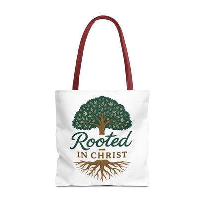 Rooted in Christ Tote Bag - Inspirational Gift for Faith Lovers, Christian Tote, Eco-Friendly Carryall, Stylish Church Accessory, [...]