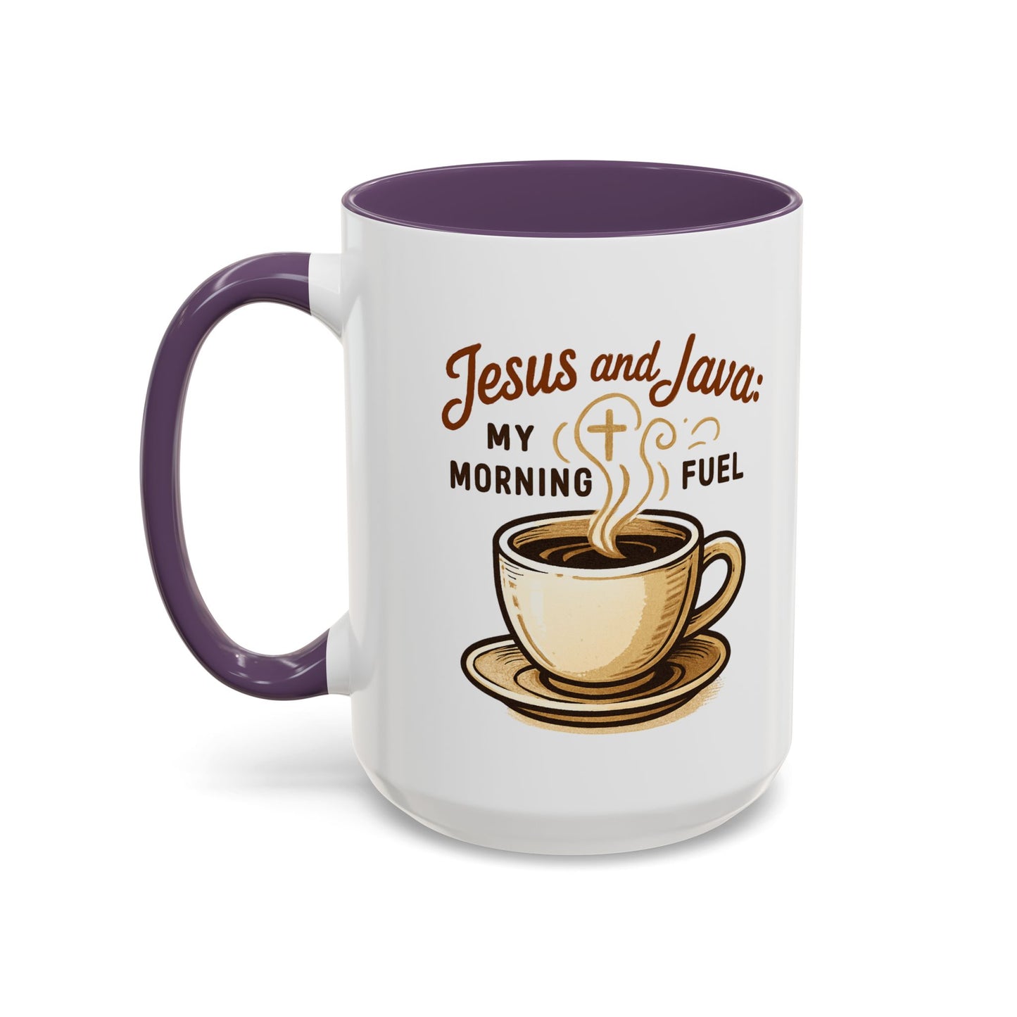 Faith & Coffee Mug: "Jesus and Java" Morning Fuel, Thank You Gift, Christian Coffee Lovers, Religious Kitchen Decor, Inspirational Drinkware