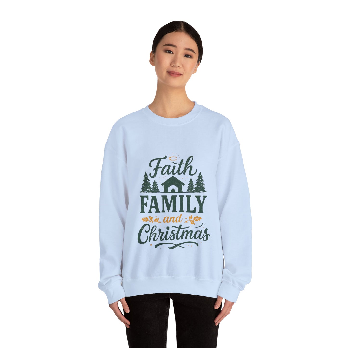 Faith Family Christmas Sweatshirt